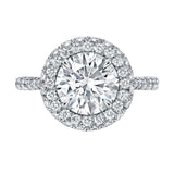CALIFORNIA WILDFLOWERS FULL BLOOM ENGAGEMENT RING -DIAMOND FLOWER