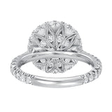 CALIFORNIA WILDFLOWERS FULL BLOOM ENGAGEMENT RING -DIAMOND FLOWER