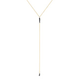 RAINDROPS Y NECKLACE -BLACK DIAMOND