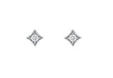 SPADES DIAMOND STUD EARRINGS