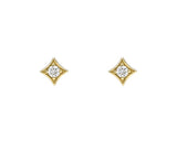 SPADES DIAMOND STUD EARRINGS