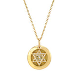 REVERSIBLE DIAMOND STAR PENDANT -ONE OF A KIND