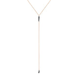 RAINDROPS Y NECKLACE -BLACK DIAMOND