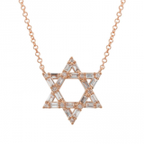 STAR OF DAVID WITH BAGUETTE DIAMONDS