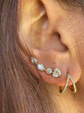 MIAMI MULTISTONE DIAMOND EAR CLIMBER