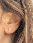 Pave Diamond Hamsa Stud Earring