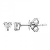 ESSENTIAL HEART SHAPED DIAMOND STUD EARRINGS