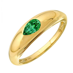 ROME STACKING RING -EMERALD