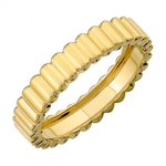 ORIGAMI PLEATED GOLD BAND
