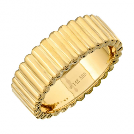 ORIGAMI PLEATED GOLD BAND