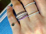 EVERYDAY PAVE STACK BAND - AMETHYST