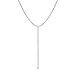 PEAR SHAPED Y TENNIS NECKLACE