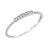BARELY THERE CZ STACK BANDS -BAR