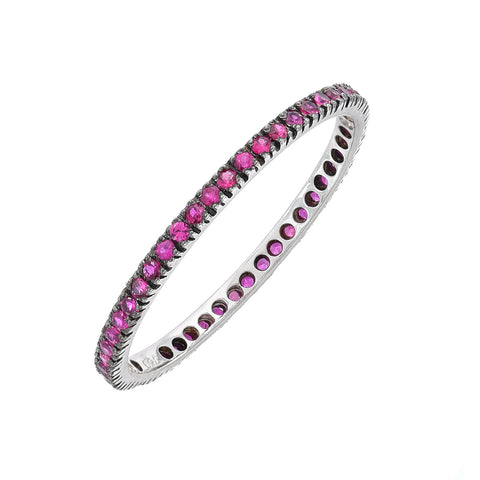 EVERYDAY MICRO STACK BAND- PINK SAPPHIRE