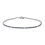 MICRO VENICE TENNIS BRACELET -BLUE SAPPHIRE X DIAMOND