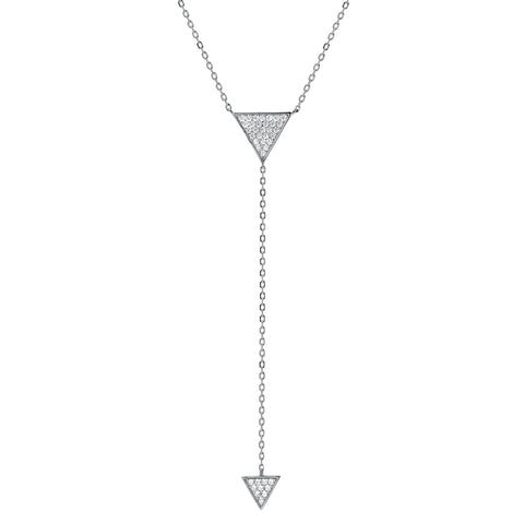 PAVE TRIANGLES Y NECKLACE