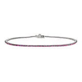 MICRO VENICE TENNIS BRACELET -PINK SAPPHIRE