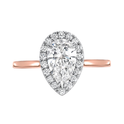 BLOOMED ORCHID DIAMOND ENGAGEMENT RING