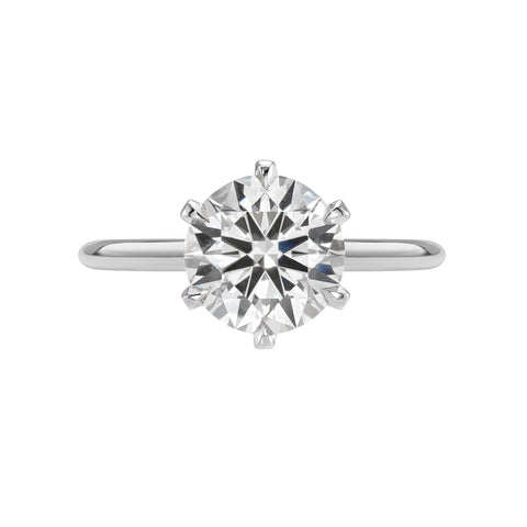 PERFECT SIX PRONG SOLITAIRE ENGAGEMENT RING