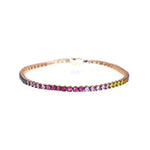 VENICE TENNIS BRACELET  -RAINBOW SAPPHIRE