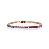 VENICE TENNIS BRACELET  -RAINBOW SAPPHIRE