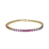 VENICE TENNIS BRACELET  -RAINBOW SAPPHIRE