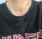 big diamond tennis necklace choker