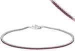 MICRO VENICE TENNIS BRACELET -PINK SAPPHIRE